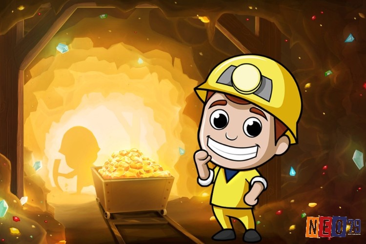 Idle Miner Tycoonlà game có thiết kế với đồ họa 2D