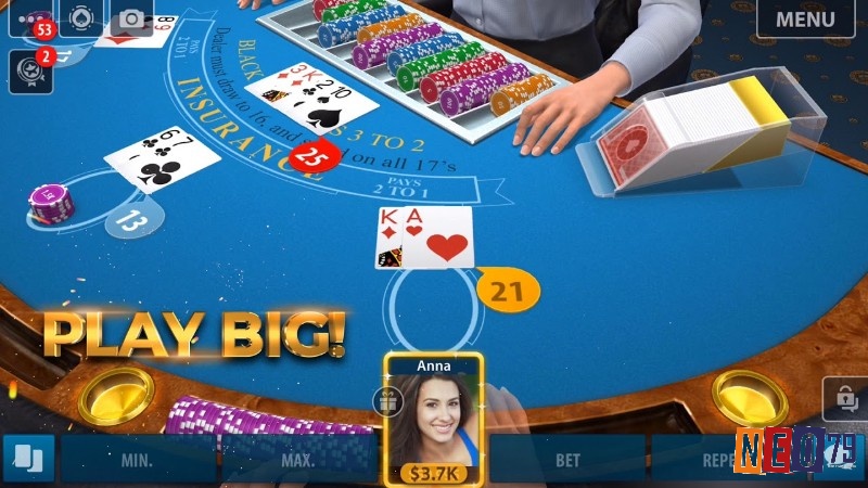 Chơi Blackjack tiền thật chiến thuật cơ bản áp dụng phân tích và tính xác suất để đưa ra quyết định đặt cược