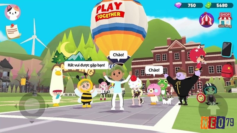 Play Together mang đến thế giới ảo nhiều màu sắc, nơi bạn bè thoải mái tương tác và vui chơi.