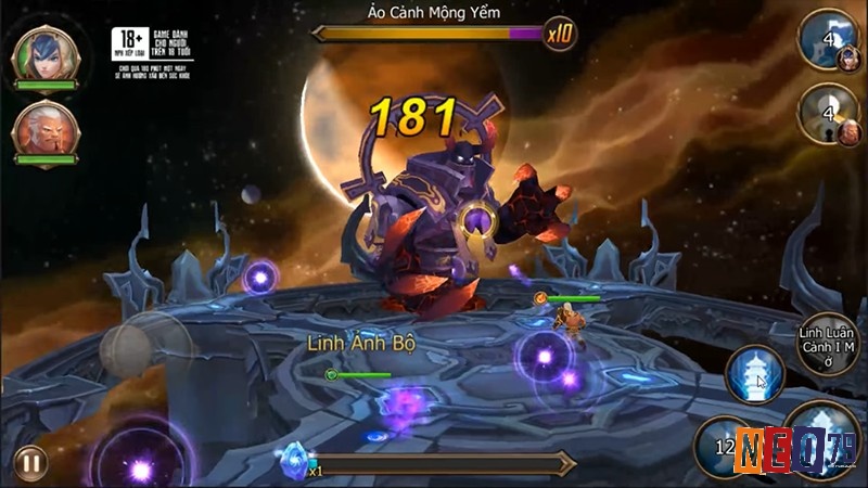 Chiến đấu với quái vật khổng lồ trong Đại Chúa Tể game mobile