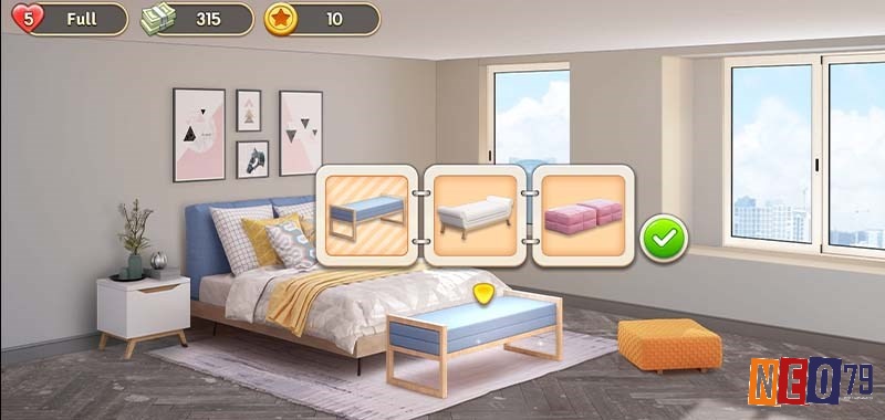 My Home - Design Dreams giúp người chơi sáng tạo căn phòng theo phong cách riêng