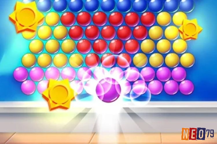 Bubble Shooter PC với lối chơi bắn bong bóng cổ điển, nhiều phiên bản biến thể hấp dẫn.