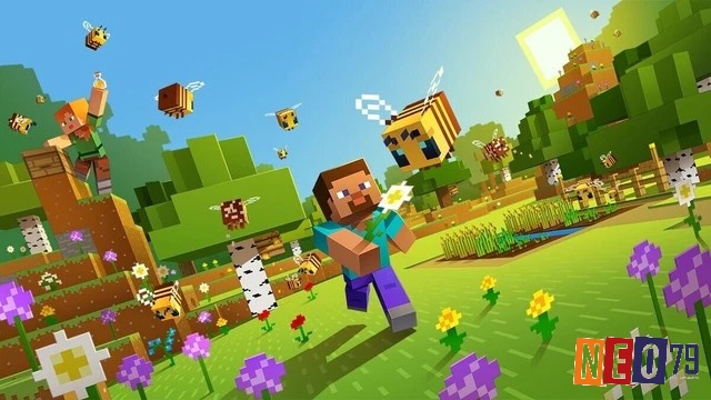 Game thế giới mở PC cho phép tự do sáng tạo và sinh tồn trong thế giới khối vuông đặc trưng của Minecraft.