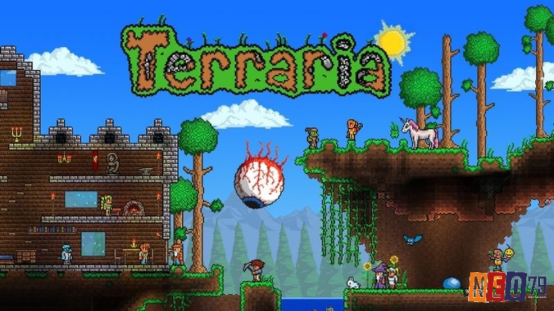 Khám phá game thế giới mở PC 2D đầy màu sắc và phiêu lưu bất tận trong Terraria.
