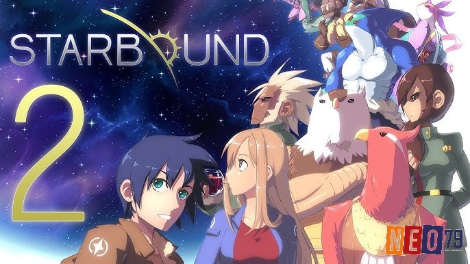 Starbound là game sandbox 2D với phiêu lưu vũ trụ, khám phá hành tinh, xây dựng căn cứ, chiến đấu, nhiệm vụ cốt truyện và tự do khám phá không gian