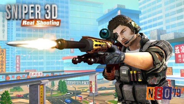 Sniper 3D – game bắn tỉa lai offline với kho nhiệm vụ phong phú và nâng cấp vũ khí đa dạng