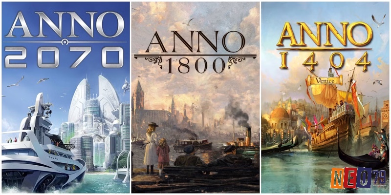 Loạt game Anno cho phép người chơi xây dựng thành phố và quản lý chuỗi sản xuất phức tạp trong bối cảnh lịch sử hoặc tương lai