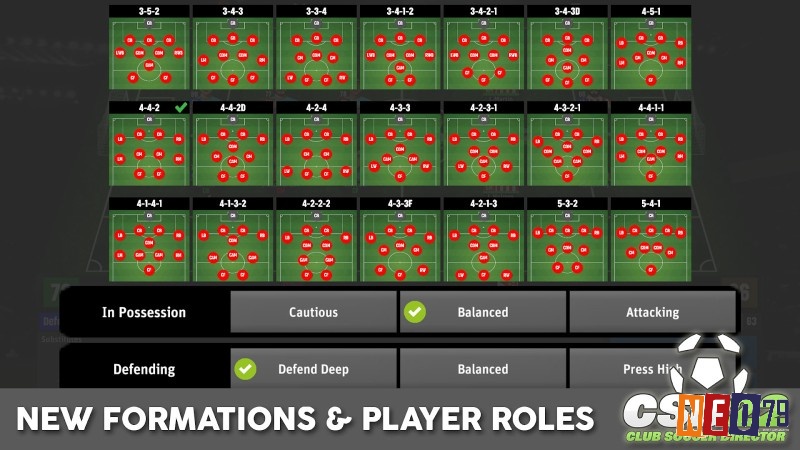 Club Soccer Director tạo nên sự khác biệt trong top game quản lý bóng đá mobile với lối chơi quản lý vĩ mô toàn diện.