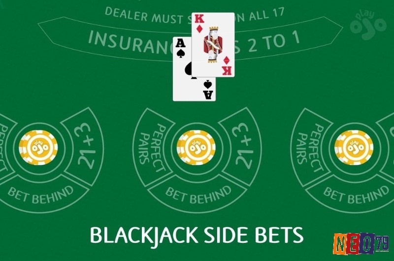 Blackjack mang đến nhiều RTP side bet phổ biến nổi tiếng như “Đôi hoàn hảo” và “21+3” với mức thưởng cao.
