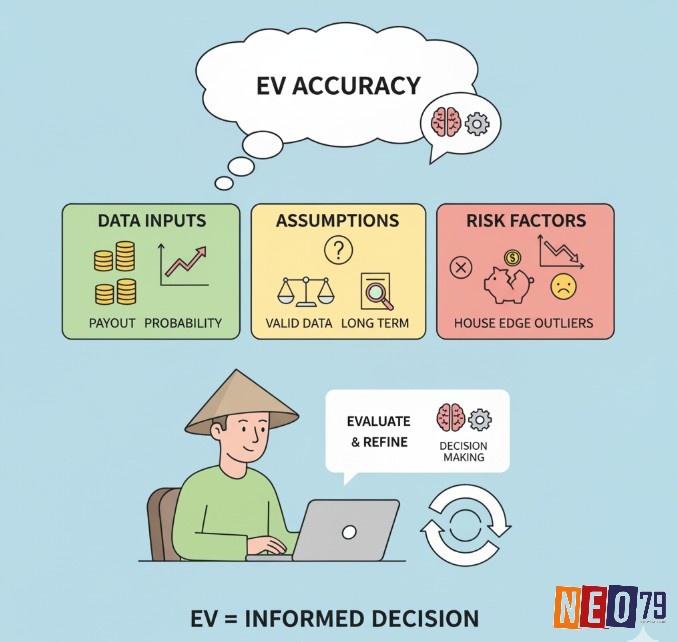 Người chơi hiểu rằng độ chính xác của EV phụ thuộc vào các giả định và dữ liệu đầu vào