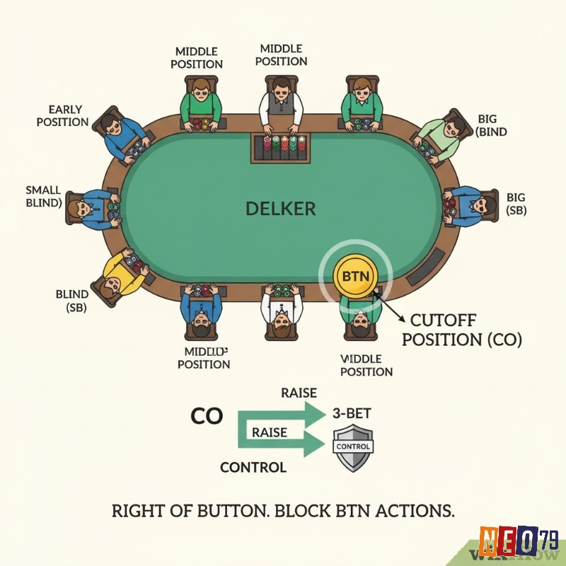 Cutoff position poker là gì? Cùng neo79 tìm hiểu nhé!