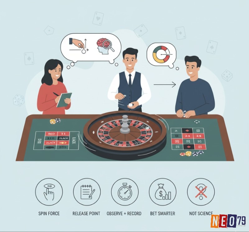 Người chơi roulette quan sát phong cách quay và thả bóng của dealer để tìm ra ""chữ ký"" và cải thiện quyết định đặt cược