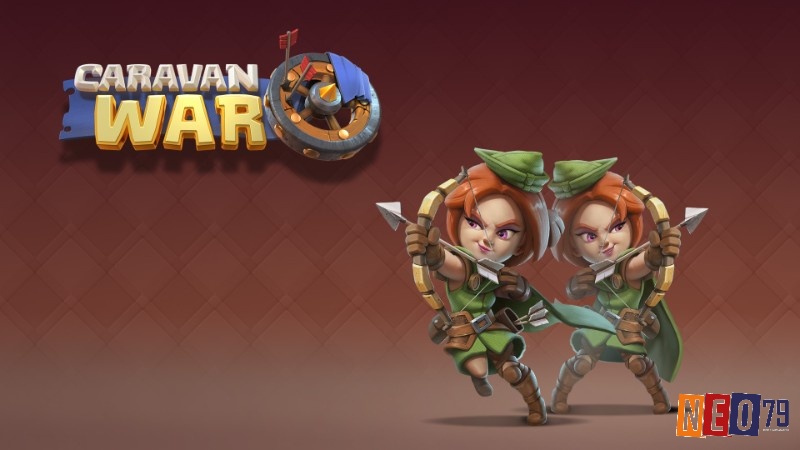 Caravan War nổi bật trong nhóm game chiến thuật di động nhờ phong cách hình ảnh dễ thương và hệ thống quản lý cuốn hút