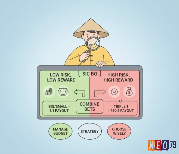 Nắm payout từng cửa Sic Bo giúp quản lý vốn và chọn cửa thông minh