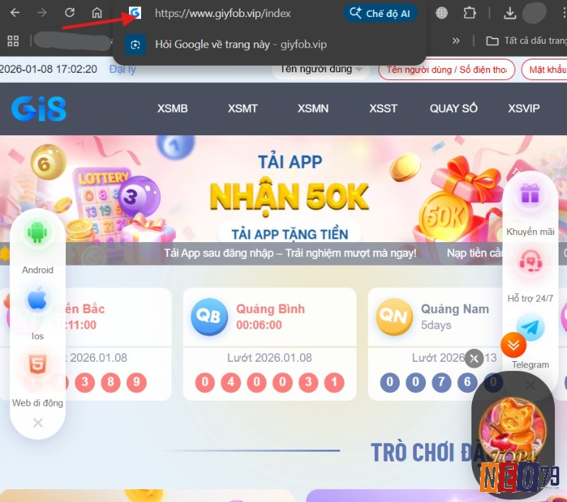 Sử dụng link chính thức giúp quá trình truy cập GI8 luôn ổn định