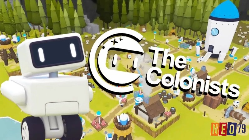 Hình ảnh robot xây dựng khu định cư trong game The Colonists