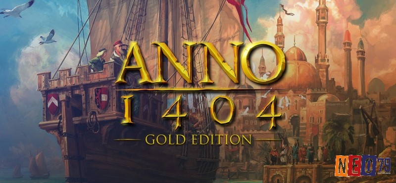 Hình ảnh thành phố cảng và hoạt động giao thương trong game Anno 1404