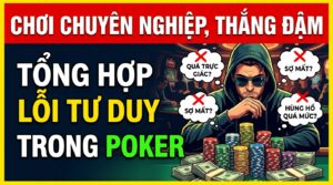 Tổng hợp lỗi tư duy trong poker: Chơi chuyên nghiệp, thắng đậm